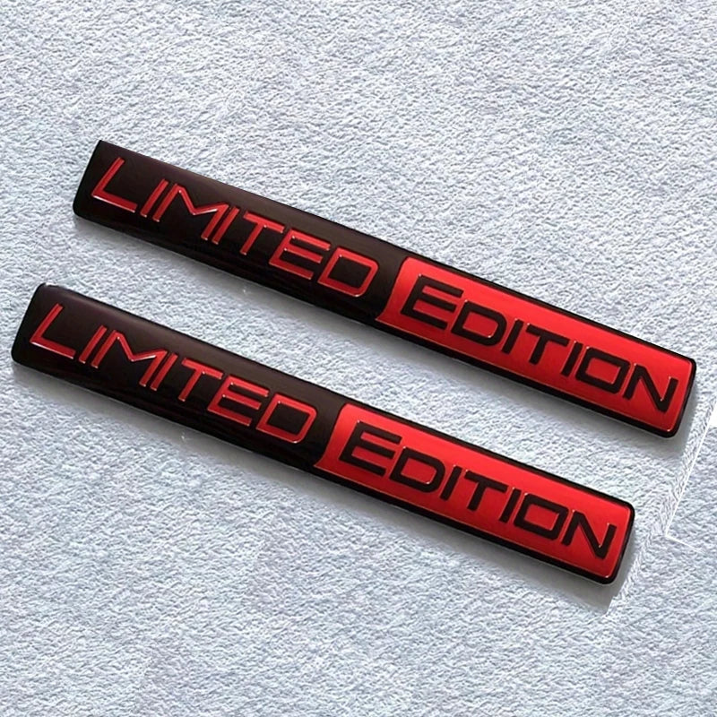2pc 3D Metal Limited Edition Badge Decals for Trunk and Fender