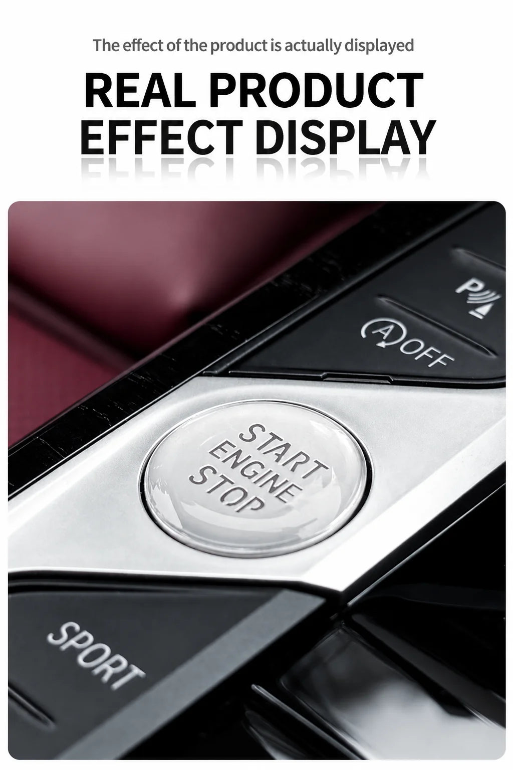 Crystal Clear Protective Sticker for Car Start Stop Button - view 13