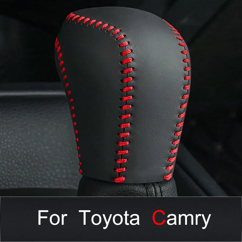 Premium Leather Gear Shift Cover for Toyota Corolla Cross 2019-2023 - image 6