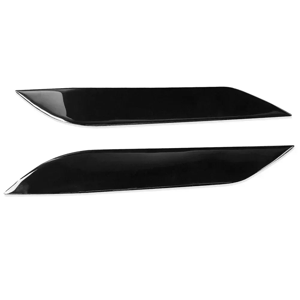 2x For 350Z Z33 2006-09 Headlight Eyebrow Trim Car Front Lamp Eyelids Trim Sticker Headlamp Eyebrow Molding Decor Set