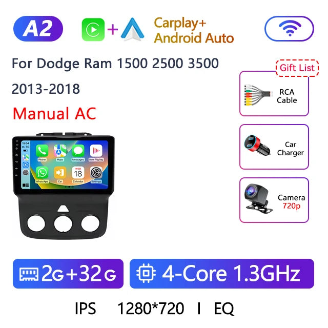 9" Android 12 Car Stereo for Dodge Ram 1500-3500, 6GB+128GB - image 33