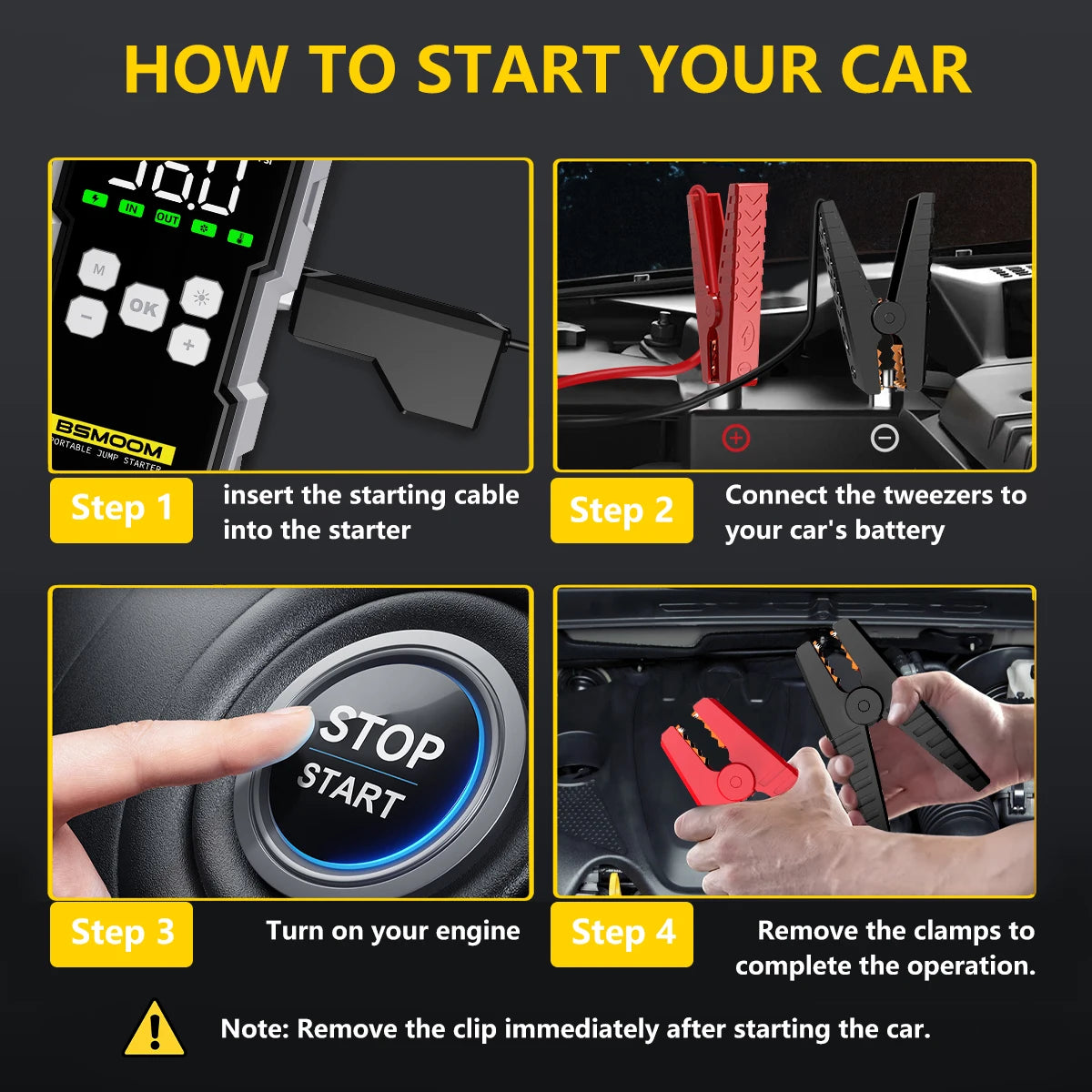 7000A Car Jump Starter & Air Compressor with Smart Cable - image 5