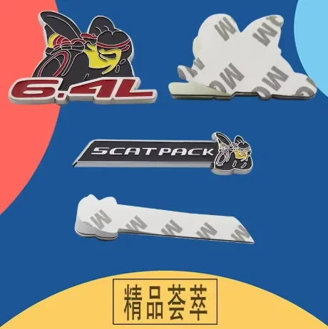 3D Bee Design Fender Sticker for 6.4L Cars and Trucks