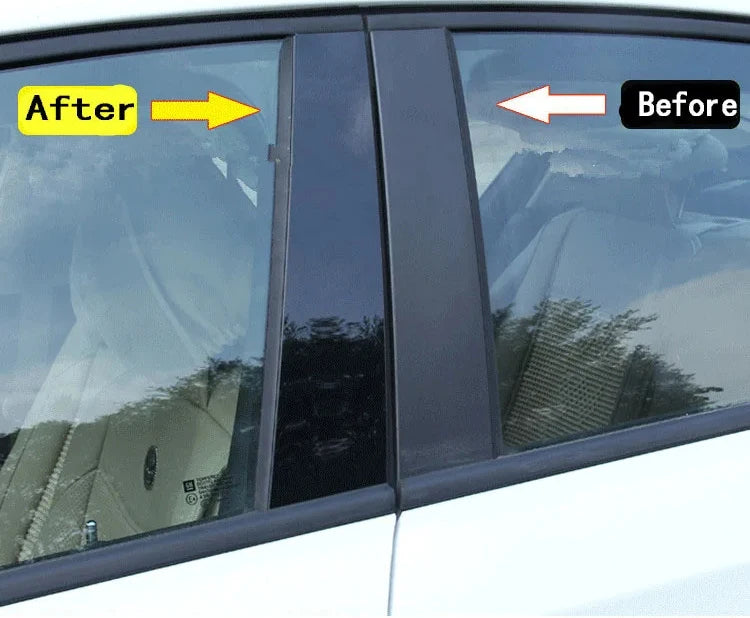 6pc Gloss Window Pillar Post Trim for BMW 1 Series E81 to E88 - view 8