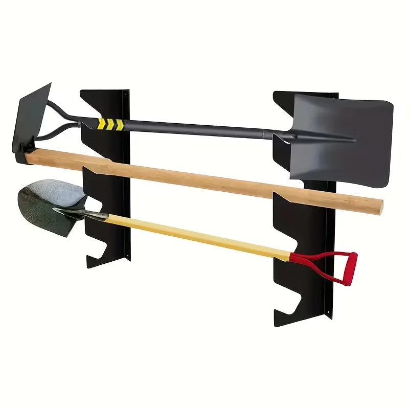 Garage Tool Organizer Wall Mount, Shed Yard Organization Racks for Walls, Horizontal Tool Racks, Shovels and Rakes, 4Floors