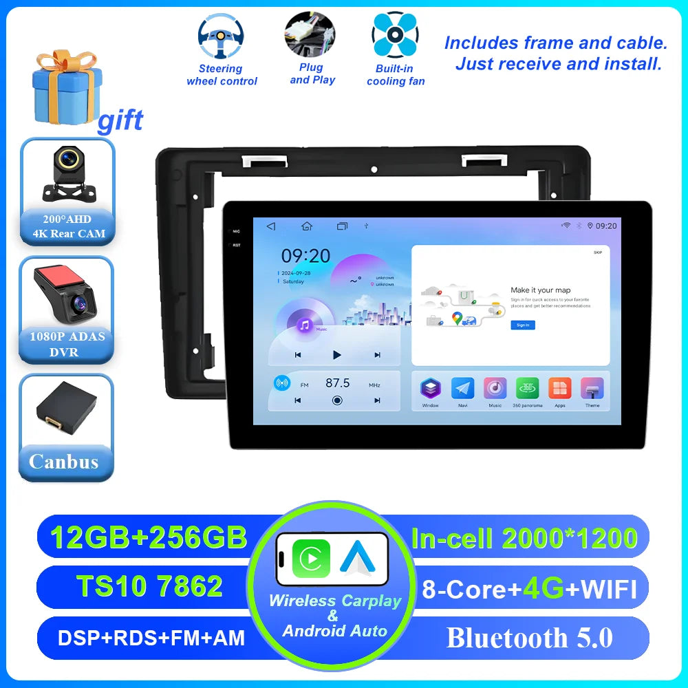 9-Inch Android Car Stereo with CarPlay Citroen Peugeot 2008-2019 - image 12