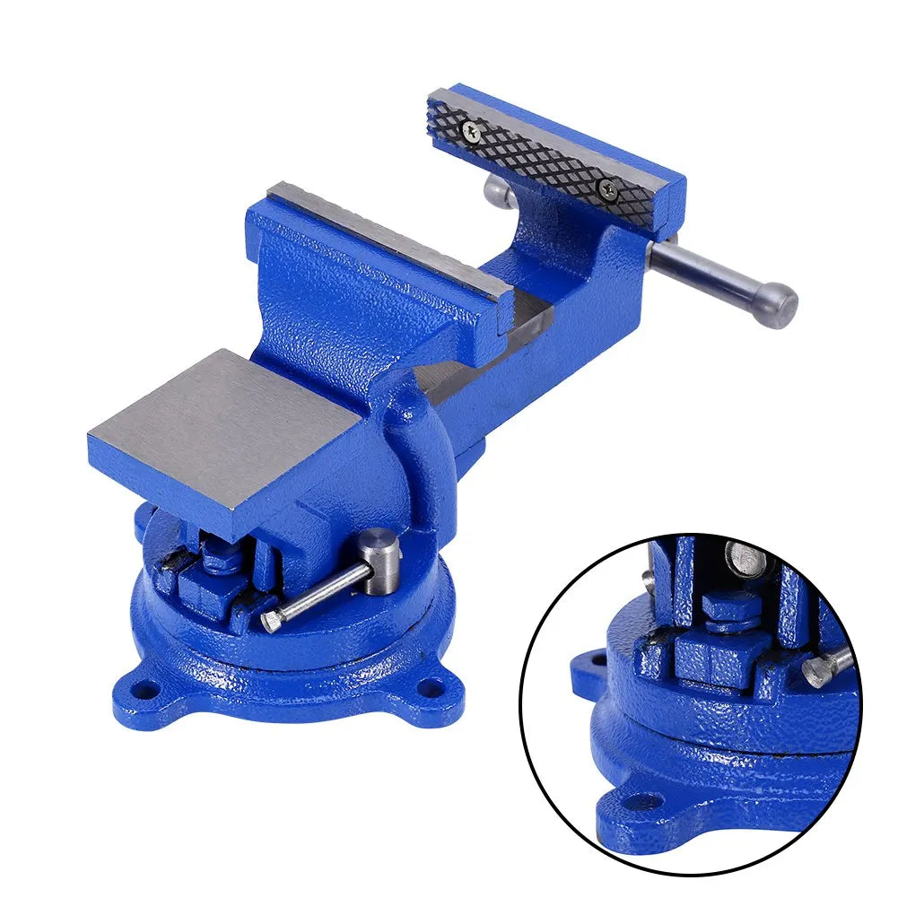 360° Swivel Base Bench Vise – 100mm Jaw, Heavy Duty