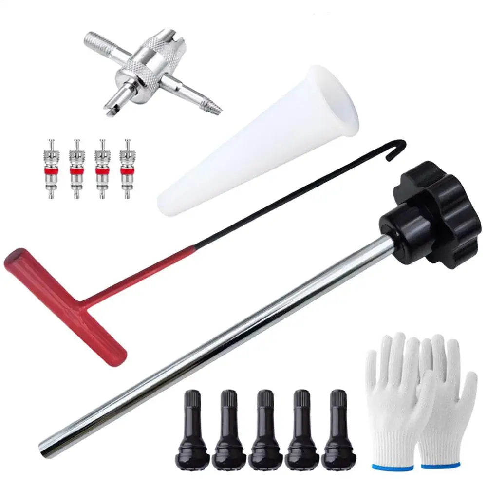 Tire Valve Stem Tool Kit | Car Motorcycle Valve Puller Installer - image 10