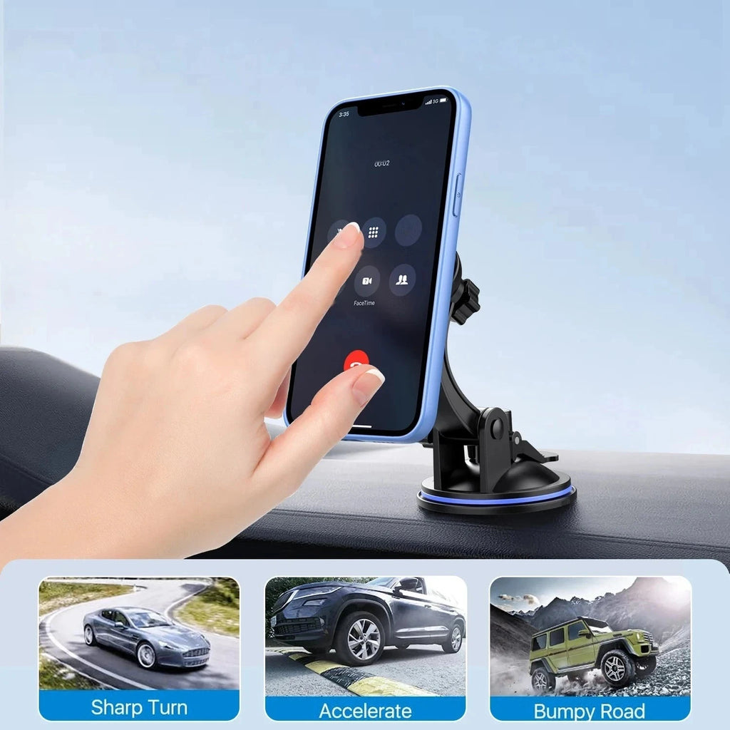 360° Rotatable Car Phone Mount – Dashboard & Windshield