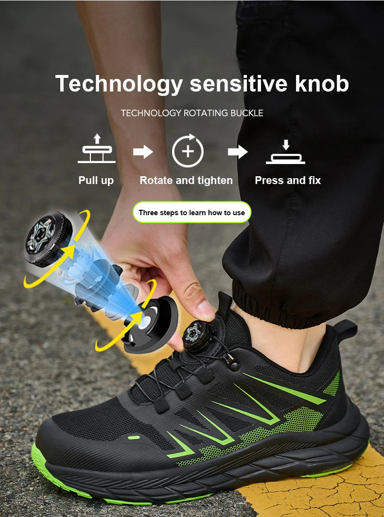 Men's Steel Toe Construction Work Boots, Anti-Smash - image 19