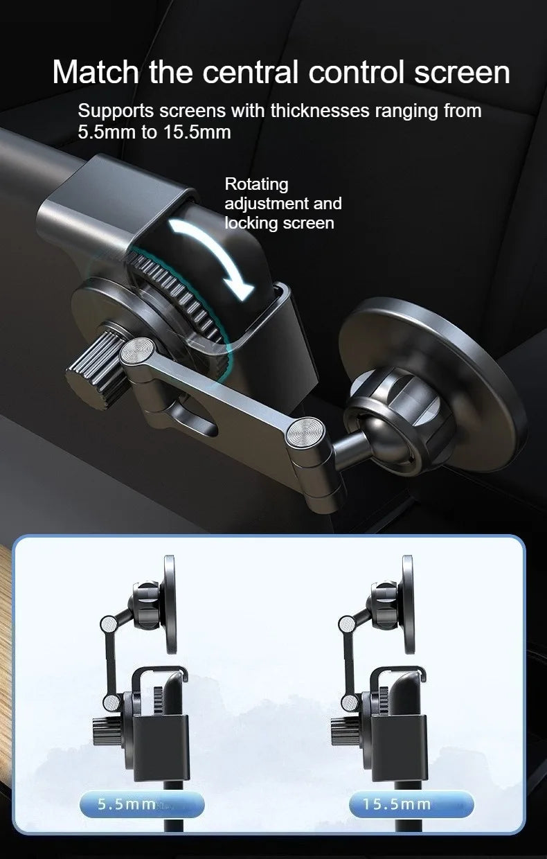 Screen Rail Magnetic Phone Holder for Tesla Model 3, Y, S and X