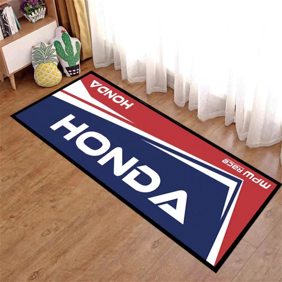 Racing Motorcycle Floor Mat Non-Slip Washable Garage Show Carpet for Motocross