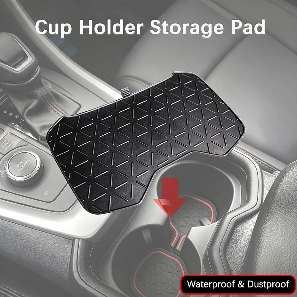 Silicone Center Console Cup Holder Mat for Toyota RAV4 2020-2025