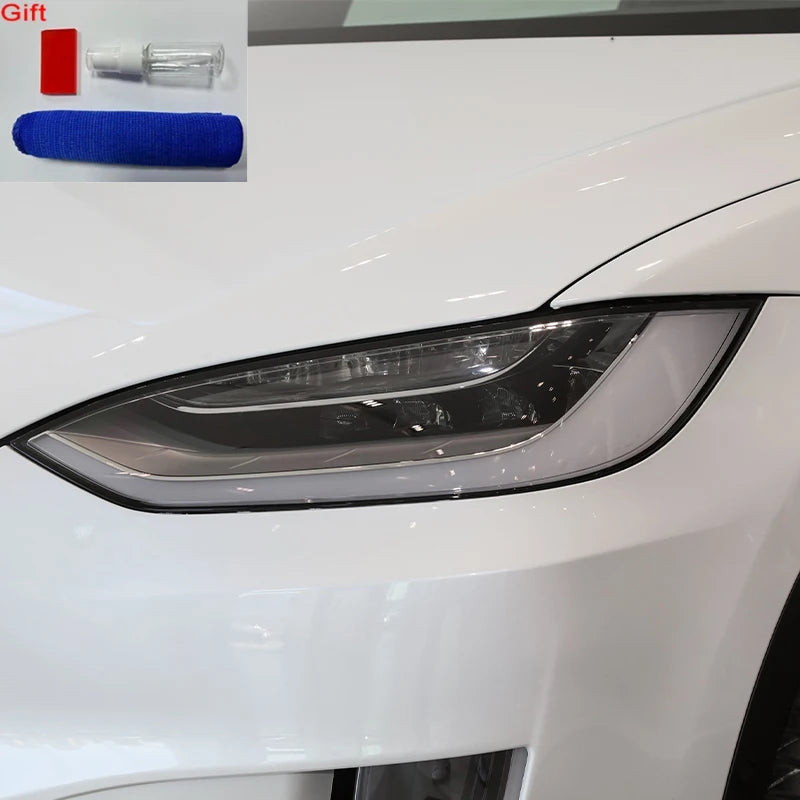 Tesla Headlight Tint Film - Smoke & Clear TPU Protection - image 6
