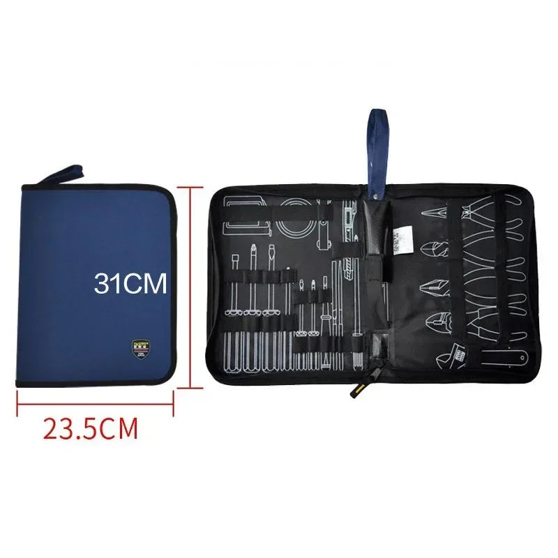 Small Canvas Electrician Repair Tool Bag Professional Parts Organizer Pouch