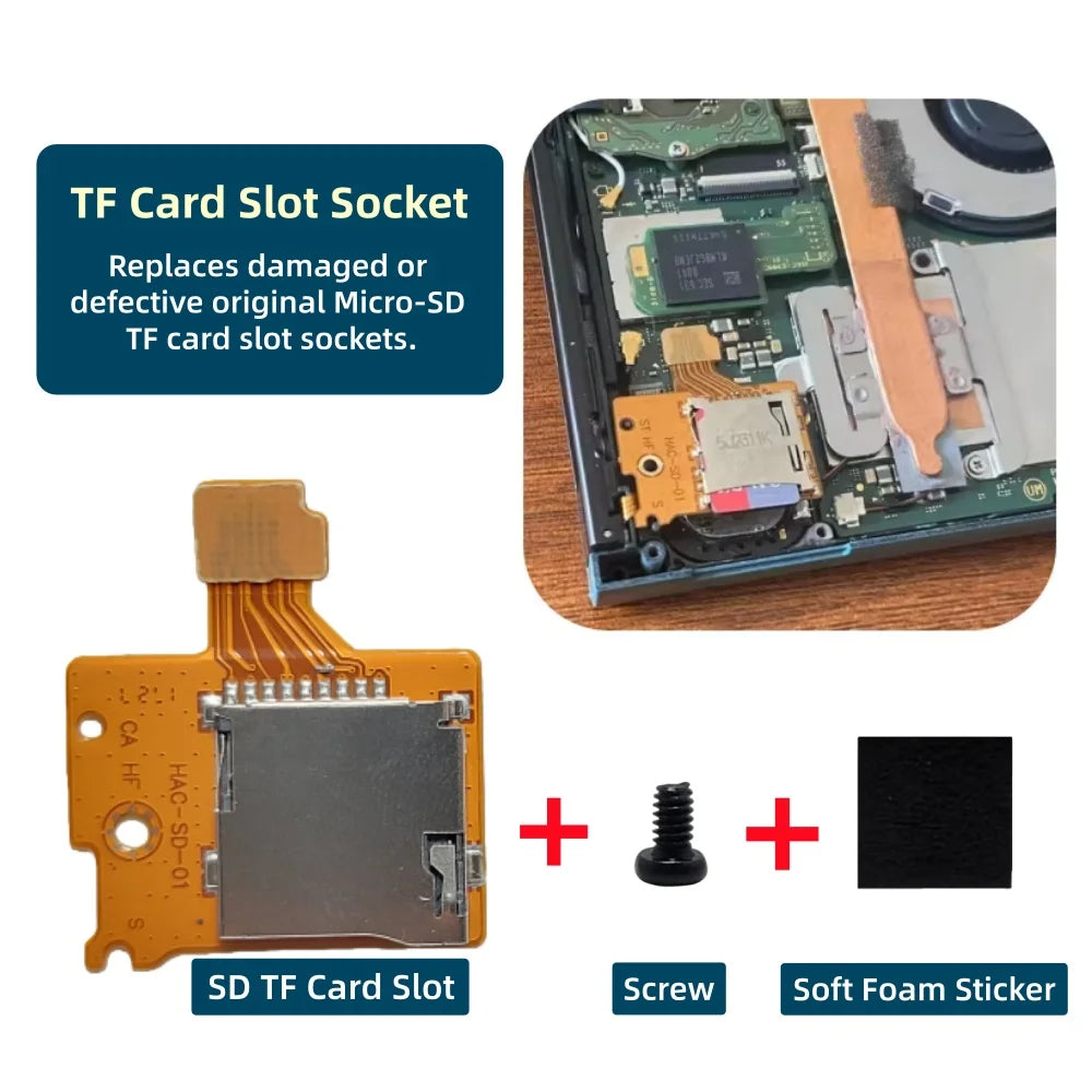 Nintendo Switch SD Card Reader Slot Board Replacement (TF Card Socket) - image 4