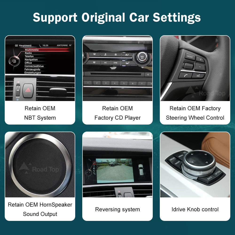 12.3" Wireless CarPlay Android Auto for BMW X3 F25 X4 F26 2011-2016 - image 5
