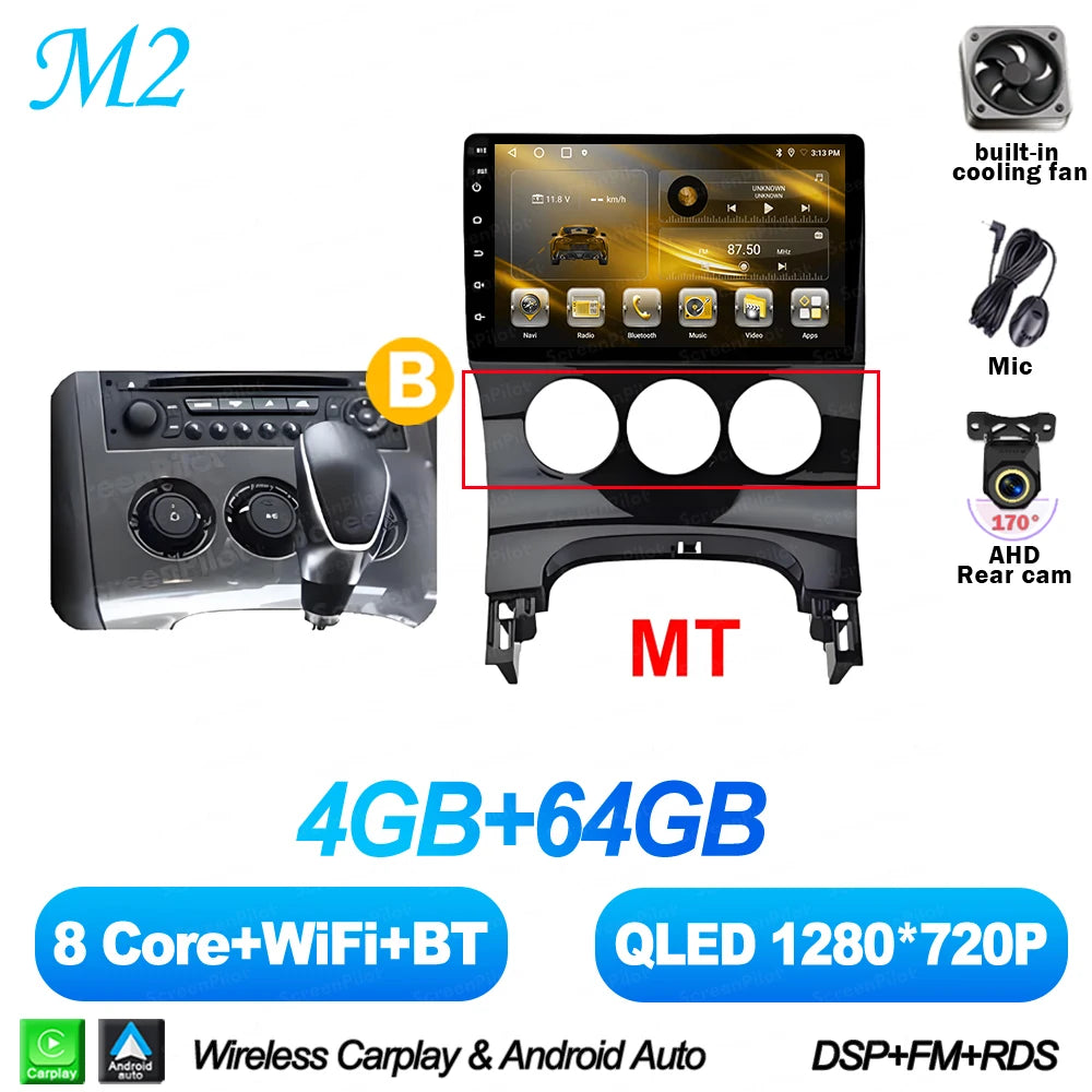 Peugeot 3008/5008 9" Android CarPlay Multimedia Player - image 14