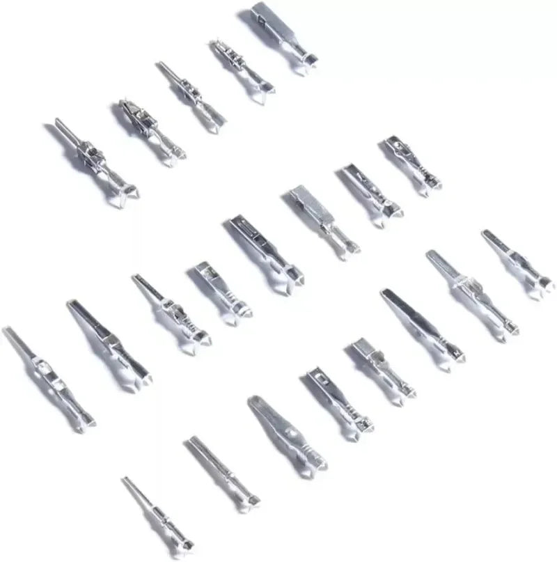 290Pcs Cable Lugs Connectors Flat Plugs Electrical Terminal Crimp Set for Cars