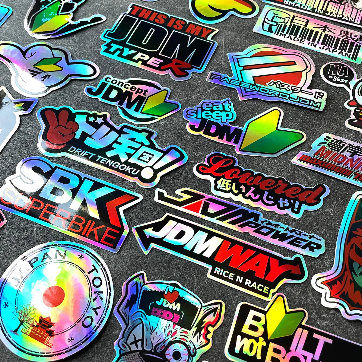 40-Piece JDM Vinyl Sticker Pack for Motorcycles & Cars - image 7