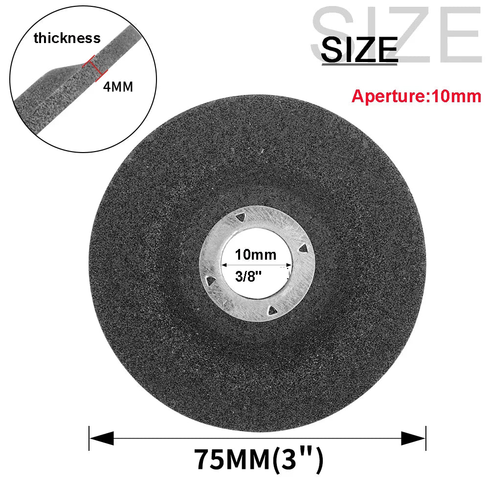 75mm Grinding Wheel 3" Angle Grinder Cutting Disc Metal Polishing Wheel Angle Grinder Accessories Abrasive Aperture 10/16mm