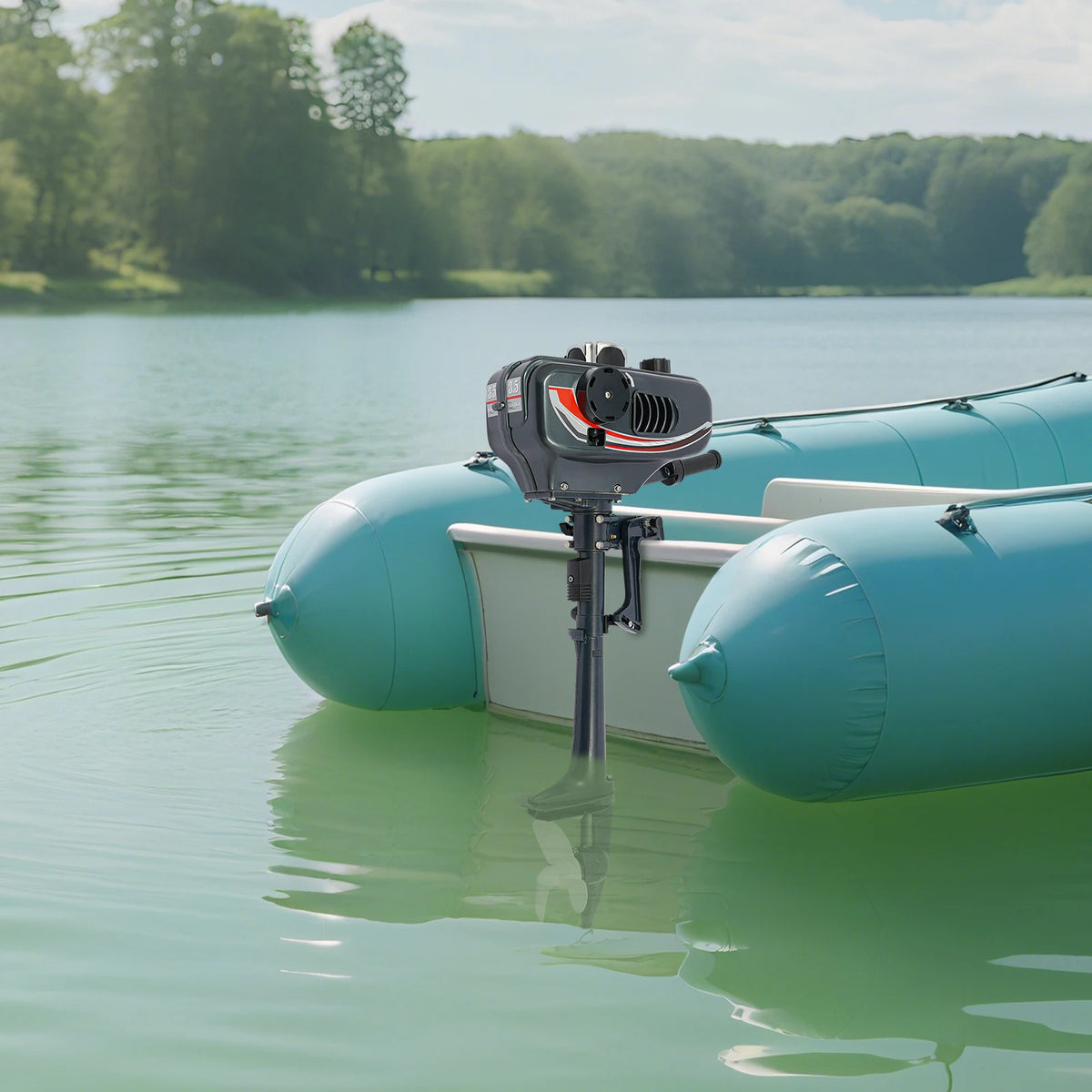 3.5HP 2-Stroke Gasoline Outboard Motor, Short Shaft