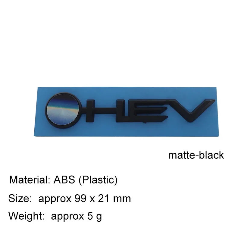 3D HEV Hybrid Hood, Trunk and Bonnet Nameplate Emblem Badge - view 7