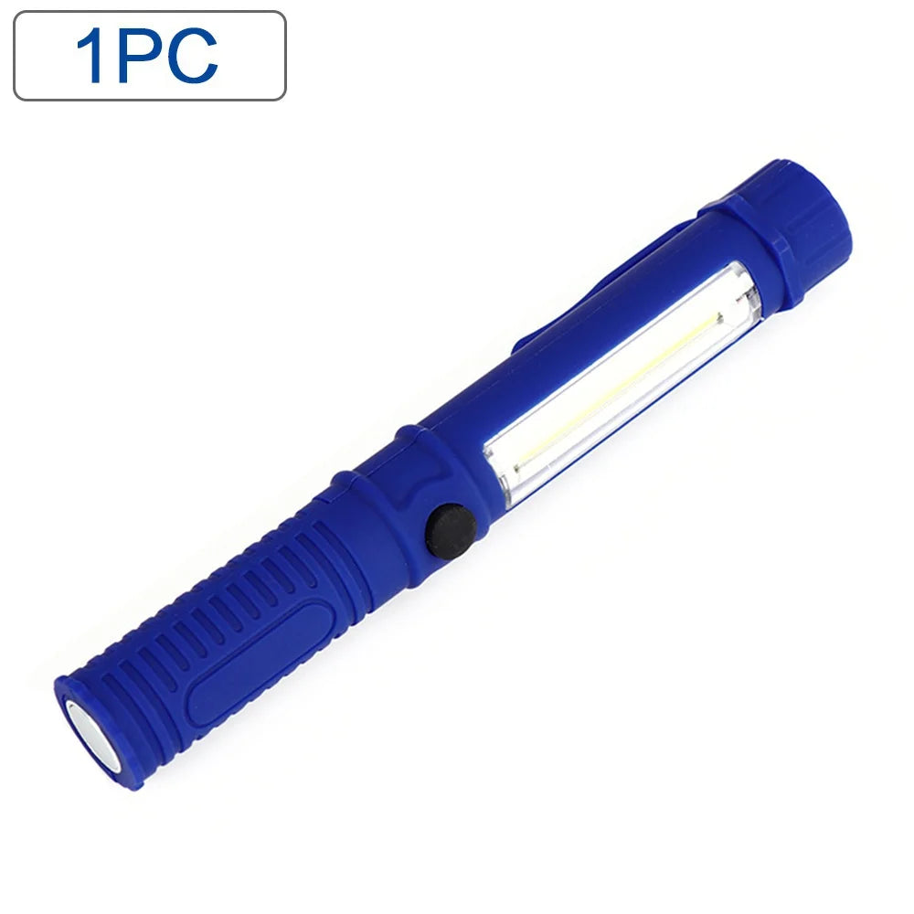 Multifunction COB LED Mini Pen Light with Bottom Magnet and Clip
