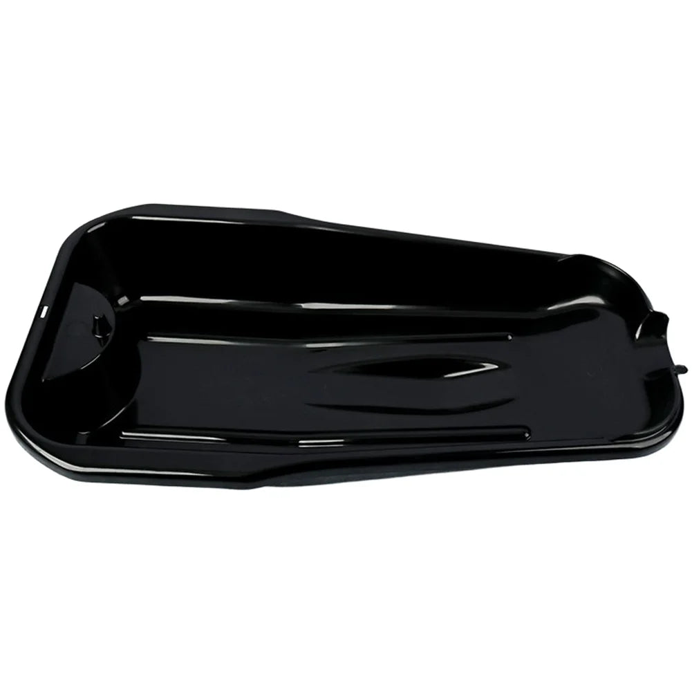 2.5L Oil Drain Pan For Motorcycle And Car Leakproof PP Plastic Oil Collection Tray With Spout Black