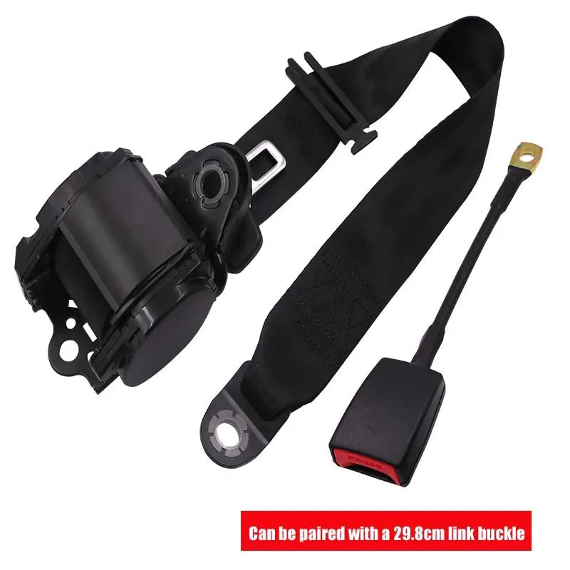1Pc Car Driver'S Seat Safety Belt, Three-Point Automatic Telescopic Roll, Bus And Truck, Three-Point Protective Belt, Safety Bel