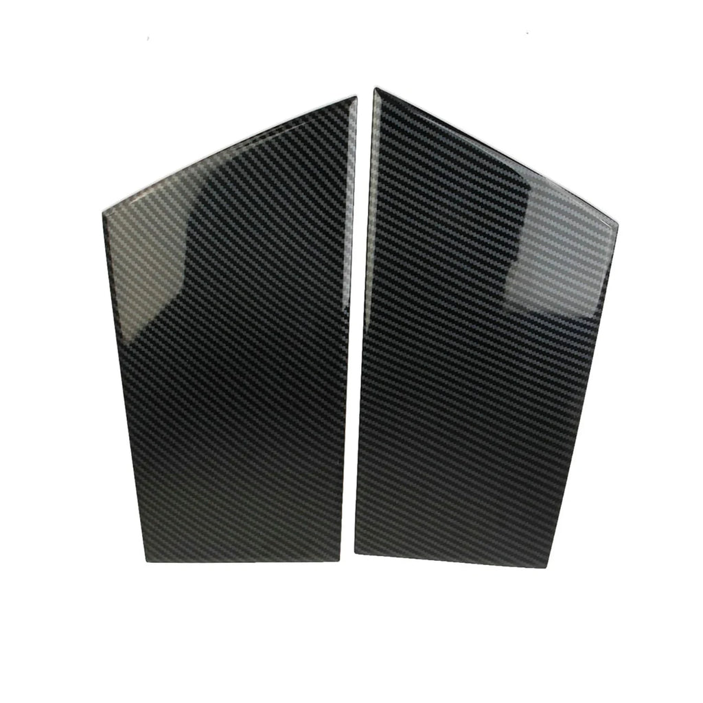 Carbon Fiber Style Window Pillar Trim Cover for Nissan 370Z 2009-2020 (2-Pack)