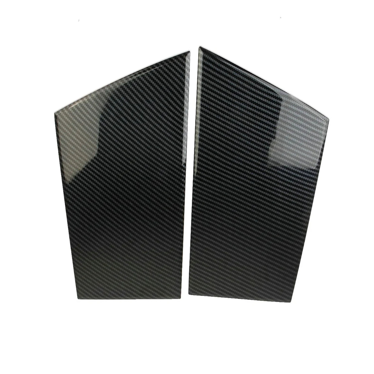 Carbon Fiber Style Window Pillar Trim Cover for Nissan 370Z 2009-2020 (2-Pack)