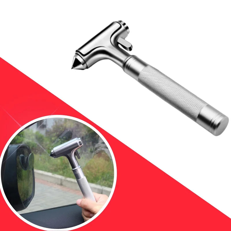Car Safety Hammer – Window Breaker & Seat Belt Cutter