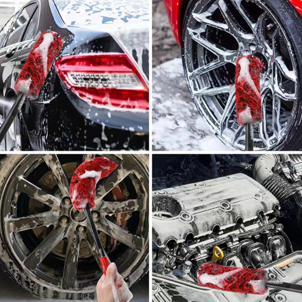Nylon Wheel Cleaning Brush for Car Rims and Tires