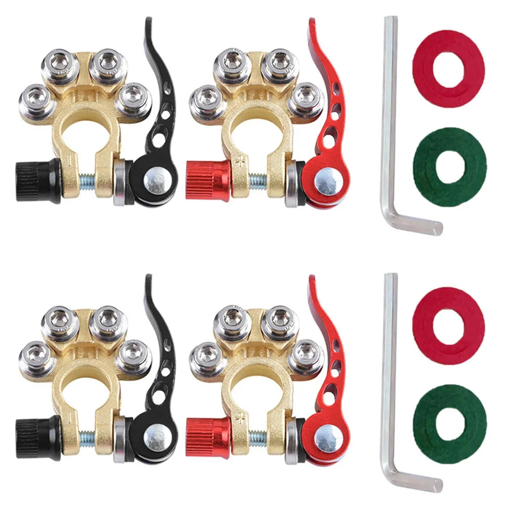Quick Release Car Battery Terminal Connectors, 12V and 24V