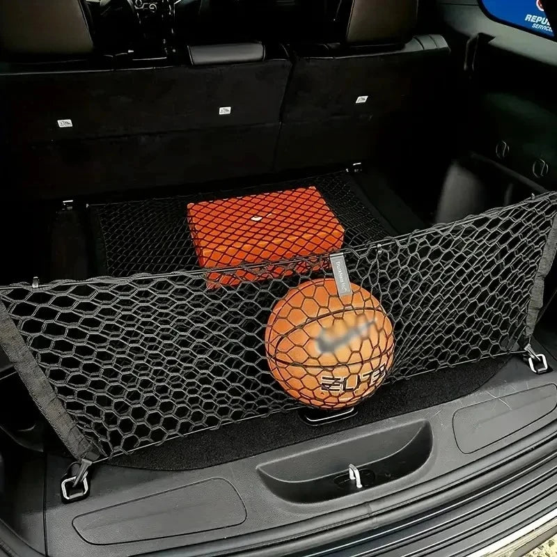 Car Trunk Net Universal Car Mesh Bag Auto Rear Trunk Storage Net Luggage Cargo Net Pocket For Car Motorcycle Trucks ATV