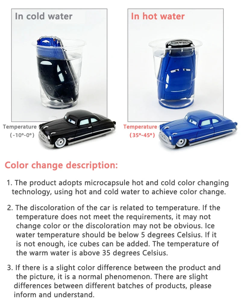 Color Changing Toy Race Car, Assorted Styles
