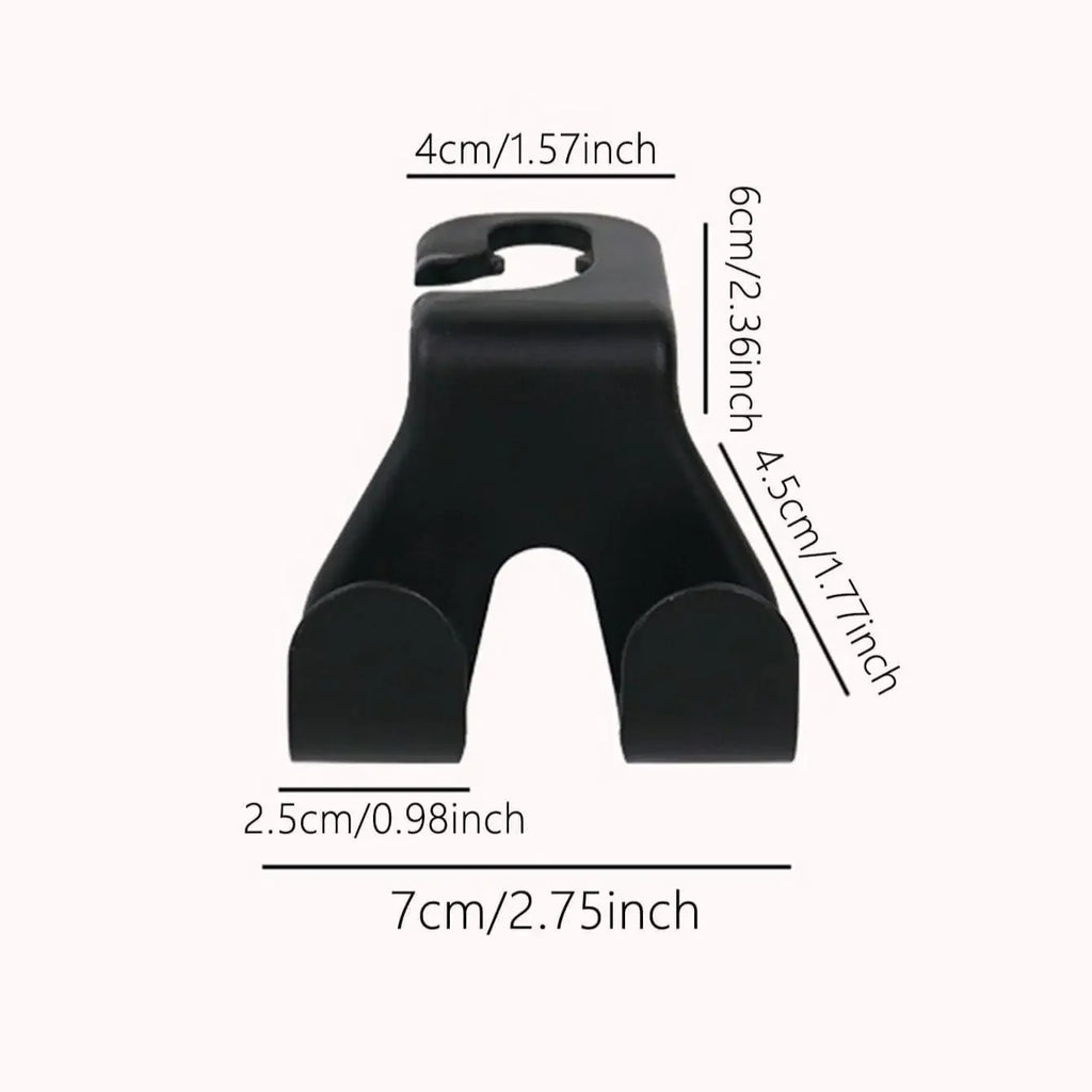 2pcs Car Seat Back Hook Multi Functional Rear Headrest Car Phone Holder Hook Automotive Accessories