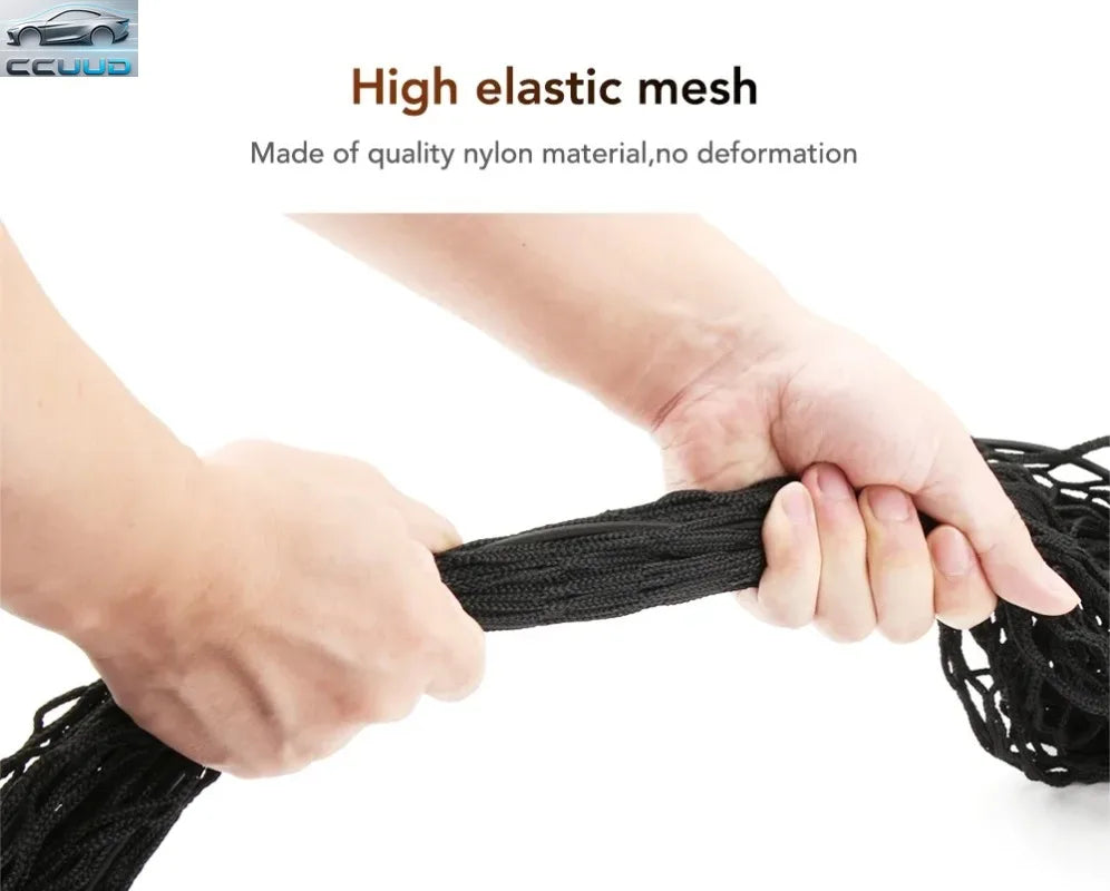 Nylon Car Rear Cargo Net Trunk Storage Organizer - Durable Net for Vehicle Trunk Organization