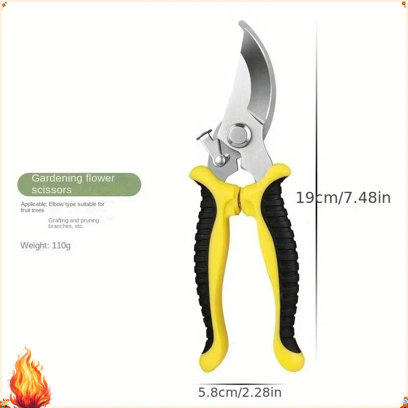 Sharp Garden Pruning Shears Anti-slip Handle Professional Hand Pruners For Fruit Trees Flowers Bushes Household Gardening Tools