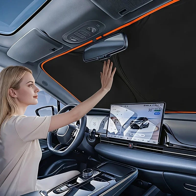 Foldable Front Windshield Sun Shade