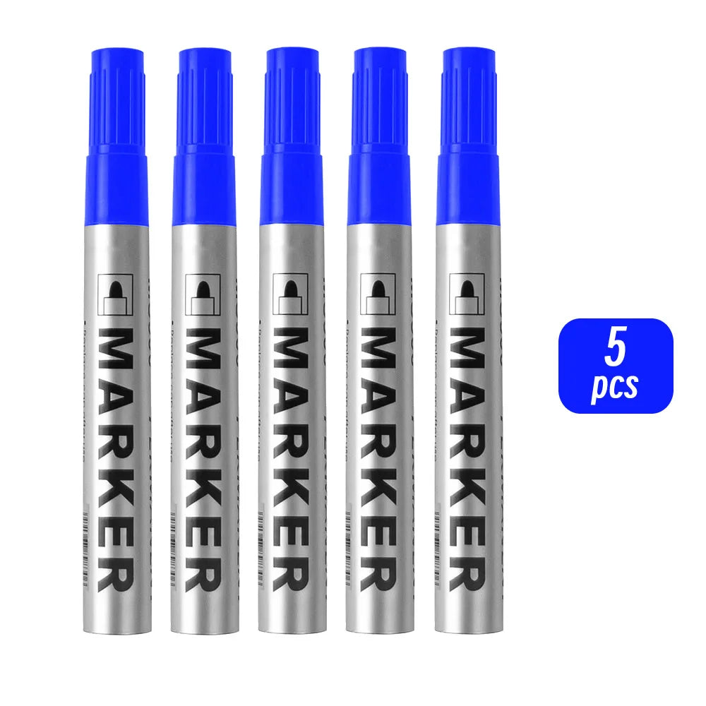 Permanent Paint Marker Pen, Waterproof Black, Quick-Drying for Tires