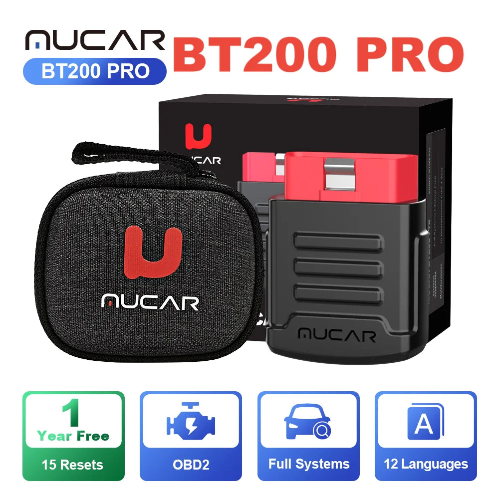 MUCAR BT200 Pro OBD2 Bluetooth Diagnostic Scanner for All Cars - image 10