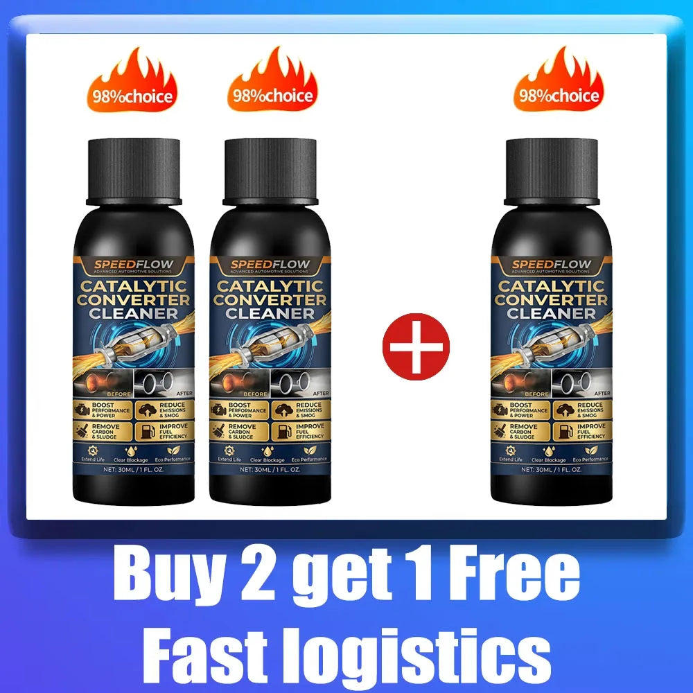 Catalytic Converter Cleaner Carbon & Sludge Removal Boost Engine Reduce Fuel Consumption For All Cars