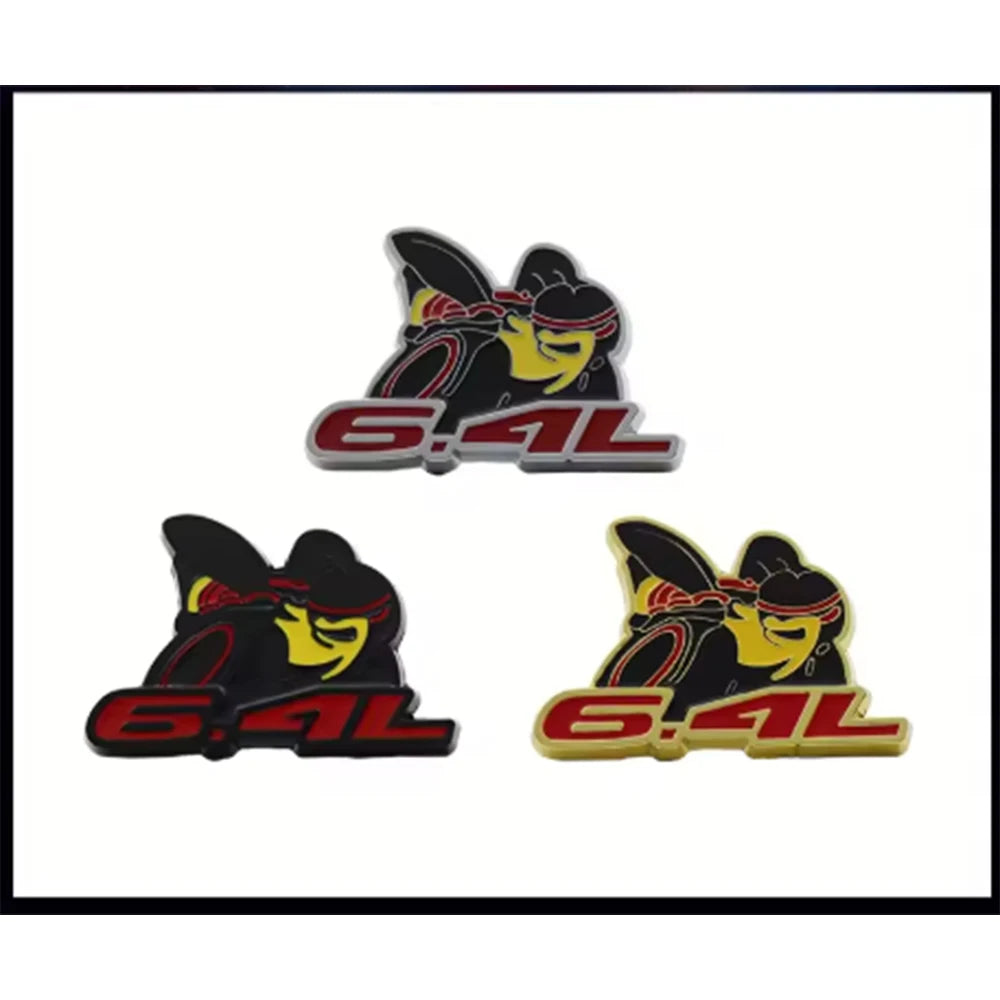 3D Bee Design Fender Sticker for 6.4L Cars and Trucks
