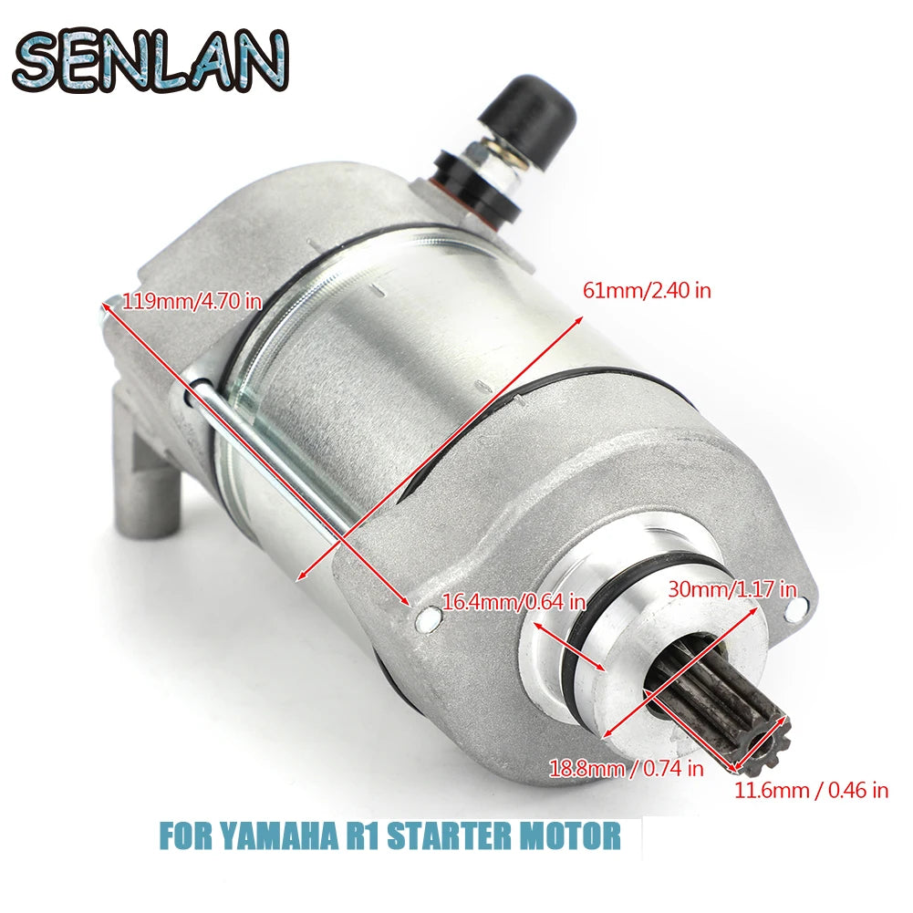 Engine Starter Motor for Yamaha YZF-R1 2004-2008 - view 2