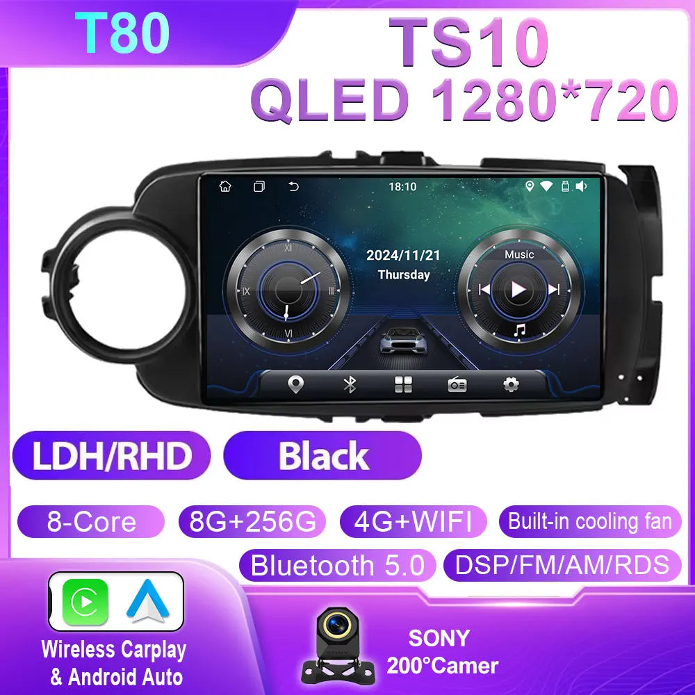 Toyota Yaris 2012-2017 Android Car GPS Radio Bluetooth - image 15