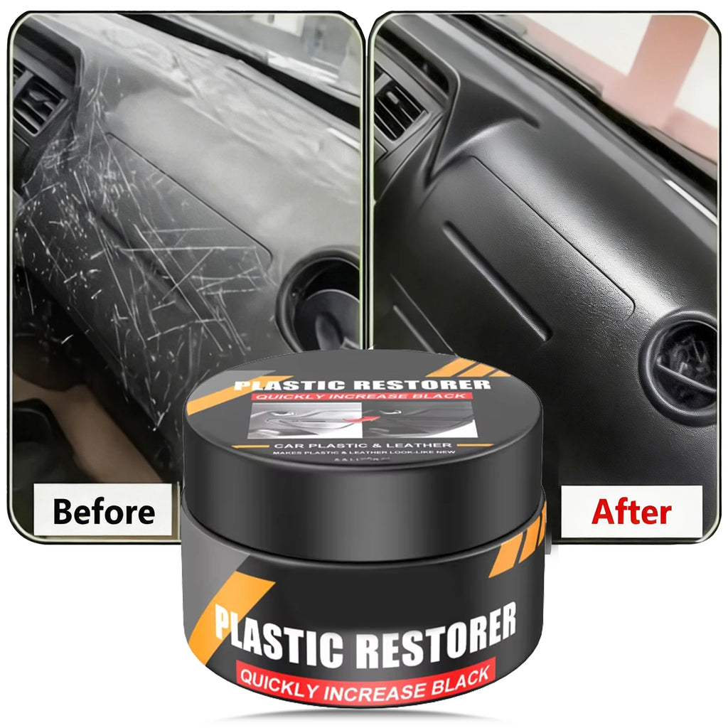 Plastic & Leather Car Restorer – UV Protection & Shine