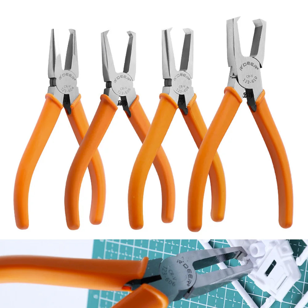 90° Flush Jaw Pliers 4/6/8/10mm CR-V Nipper for Plastic Sprue