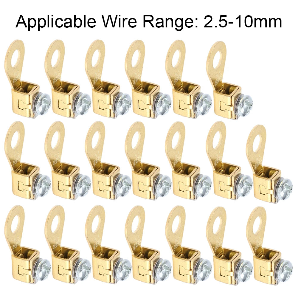 Solderless Copper Battery Cable Terminal Connectors, 6mm Hole
